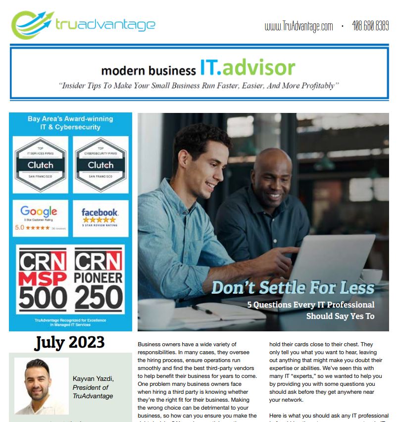 July 2023 “modern business IT.advisor”