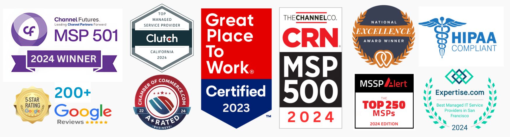 TruAdvantage Awards and Recognition as IT MSP and IT Support in California